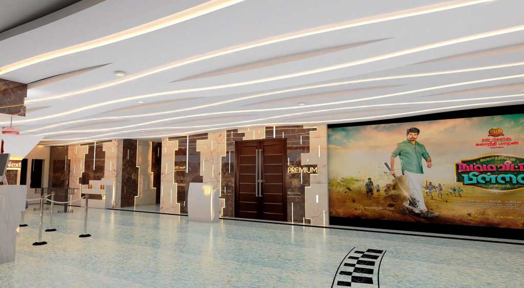 Theater interior in Tamilnadu